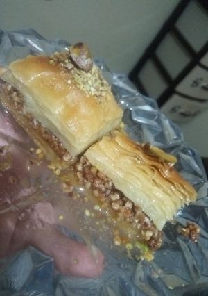 صورة لوصفة بقلاوة تركية 😋😋😋