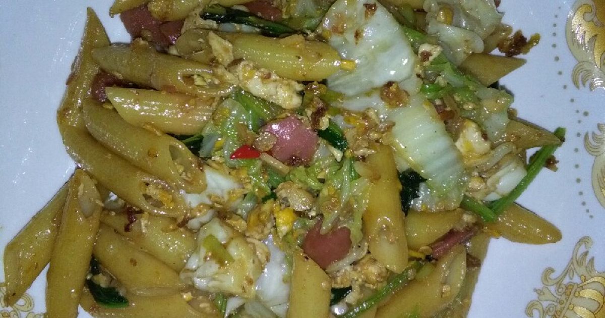 Day 18 : Pasta penne goreng pedas manis (menu buka puasa)