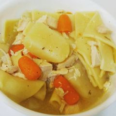 A picture of PA Dutch Chicken Pot Pie.