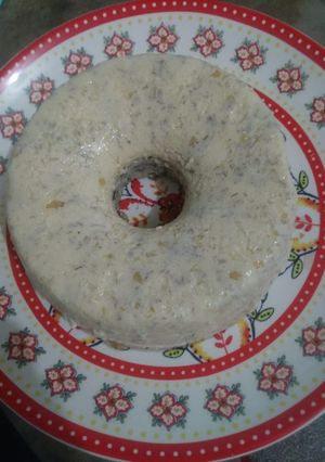 Una foto de Flan de banana