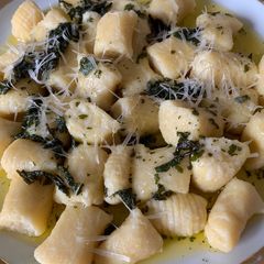 A picture of Ricotta Cheese Gnocchi with Sage Butter.