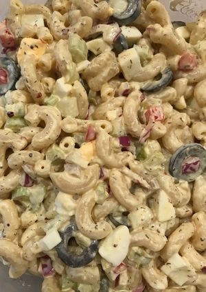 A picture of Classic and Colorful Macaroni Salad.