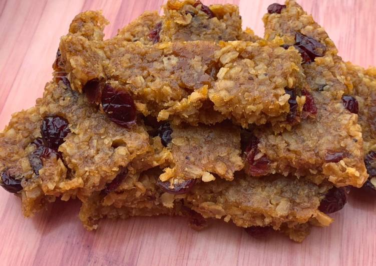 Mango oats cranberry bar