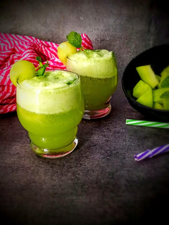 A picture of Muskmelon mocktail.