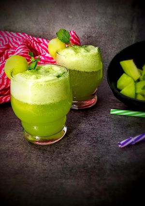 A picture of Muskmelon mocktail.