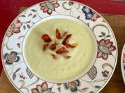 A picture of cream soup