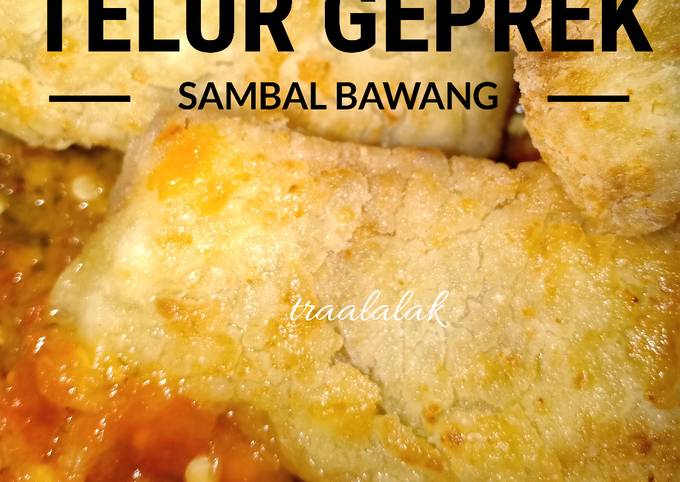 Telur Geprek Sambal bawang