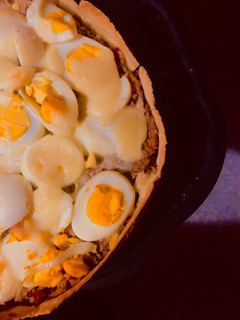 Una foto de Tarta de caballa o empanada gallega🐟