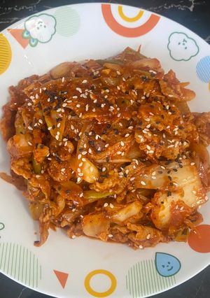 รูปของ หมูผัดกิมจิ kimchi duruchigi 김치 두루치기 Kimchi & Pork Stir Fry