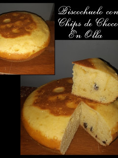 Una foto de Bizcochuelo c/Chips de Chocolate EN OLLA