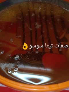 صورة لوصفة شربات الحلويات بالقوام واللون المظبوط