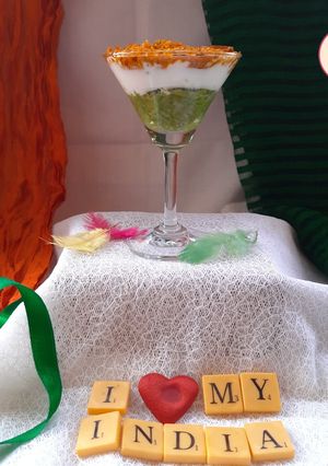 A picture of Tri colour Parfait.