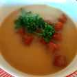 Vegan chicory and apple soup