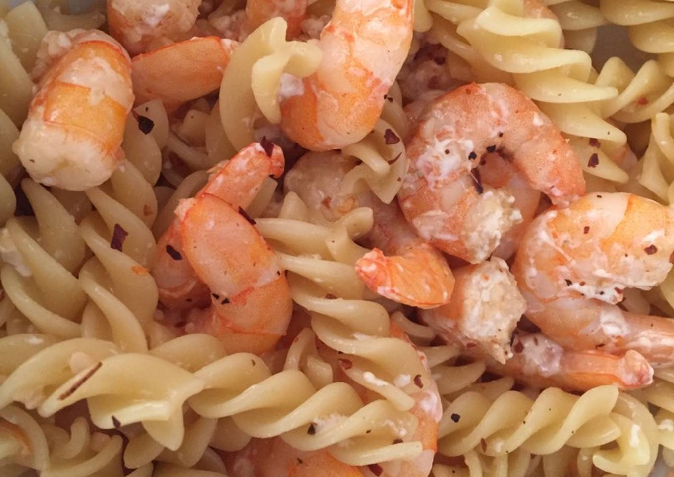 Pasta con Camarones
