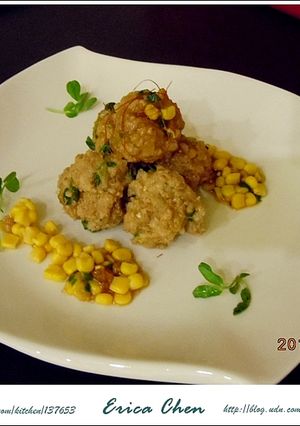 年菜預演~~金玉翠綠肉丸燉，很簡單 的食譜成品照片
