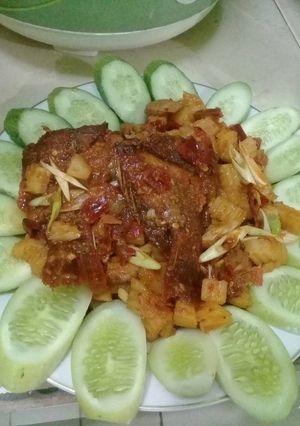Foto resep Ikan Nila Merah Balado Kentang