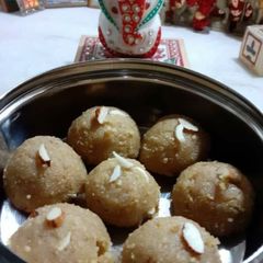 A picture of Churma Laddoo gluten free.