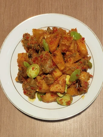Easy Way Prepare Sambel Goreng Kentang Pete Ati Ampela the Delicious Tasty