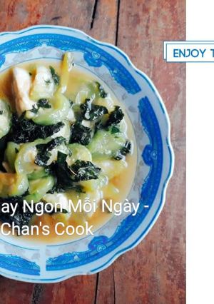 Hình của món Mướp xào rau ngót chay.