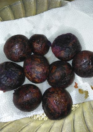 Foto resep Bolobi ungu isi gula merah