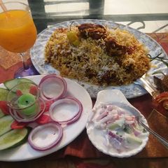 A picture of Tikka Biryani 🍗🍛😋.