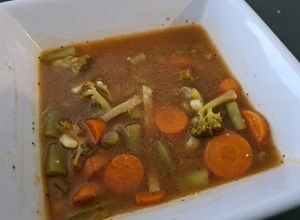 Una foto de Sopa de verduras mexicana