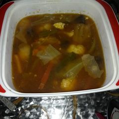 A picture of Veg Singapore gravy.