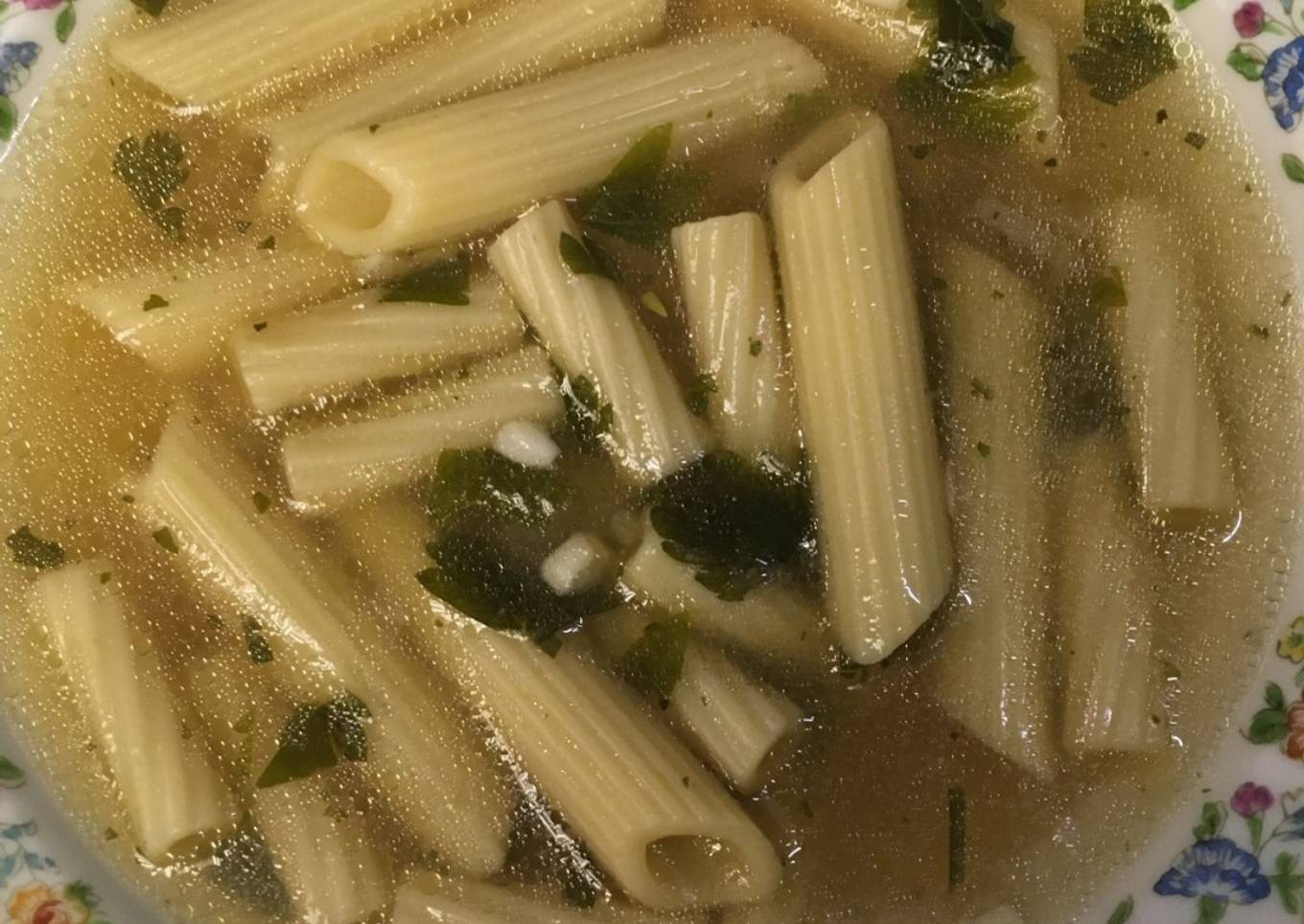 Butter noodle soup: