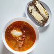 Tangy sour crout and pork rib soup