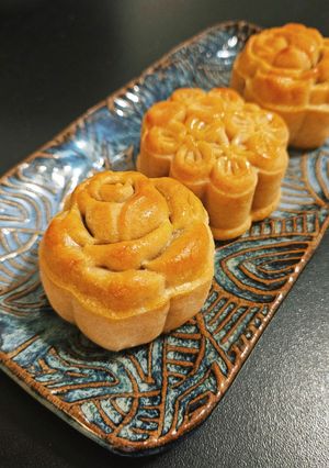 桂香烏龍月餅 Osmanthus Oolong Mooncakes 的食譜成品照片