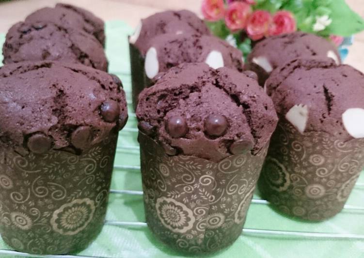 Langkah Mudah untuk Menyiapkan Muffin Coklat Beng-Beng Drink Anti Gagal