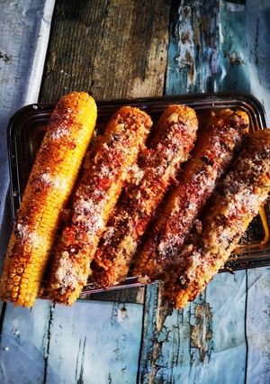 Une photo de Épis de maïs grillé au four