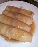 Crepes de manzana canela miel