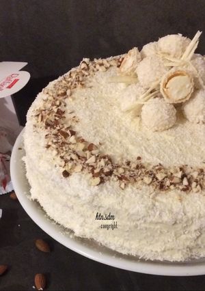 Foto resep Raffaelo Cake - Almond Coconut Cake