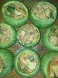 Calabacines rellenos de pollo a la Mexicana a la Mario, s