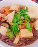 Phở gạo lứt nấu soup chay