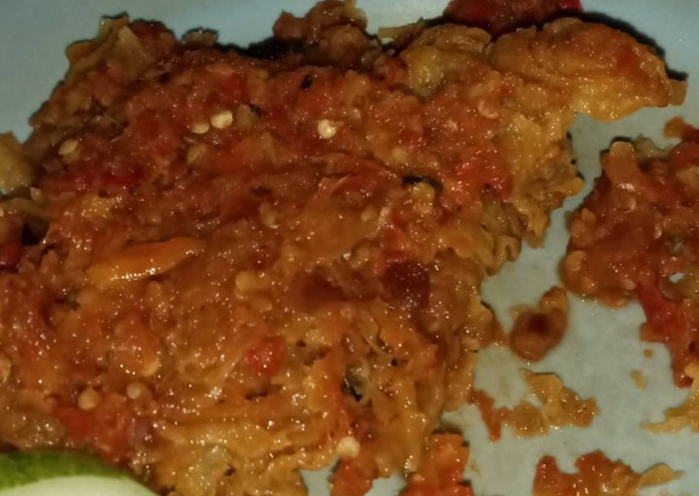 Ayam geprek sambal bawang endess