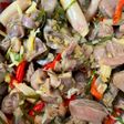 Oseng ampela sambal matah