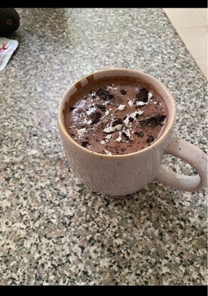 صورة لوصفة مشروب الأوريو فرابي