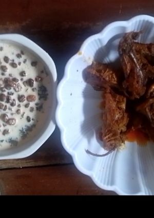 A picture of Tapioca with Tigernut, Milk, and Chicken Meat.