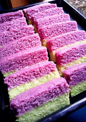 Foto resep Bolu Kukus Lapis Singkong💜