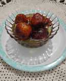 Dryfruit stuffed Gulab Jamun with Jaggery Syrup