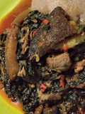 Efo riro (vegetable soup)