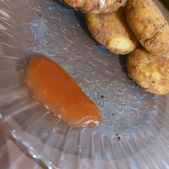 A picture of Chickpeas and cheese cutlet.