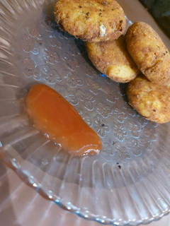 A picture of Chickpeas and cheese cutlet.