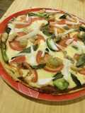Pizza con harina de garbanzos
