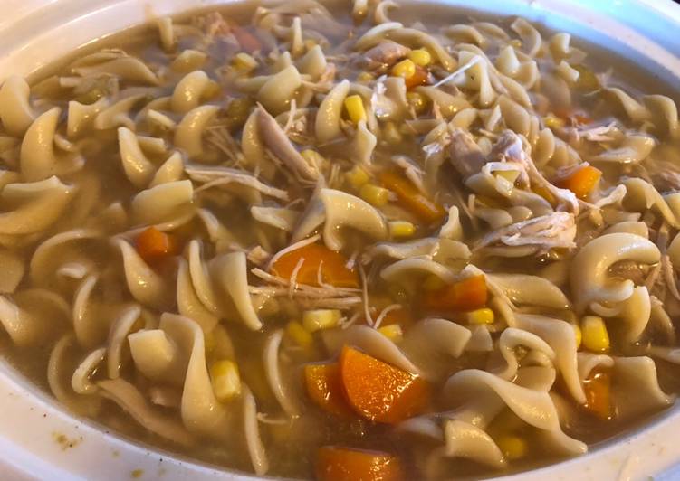 Recipe of Homemade Chicken noodle soup