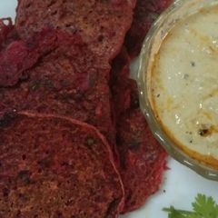 Healthy Beetroot Pancake A picture of Healthy Beetroot Pancake.