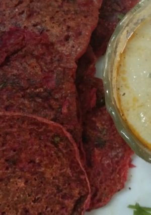 A picture of Healthy Beetroot Pancake.