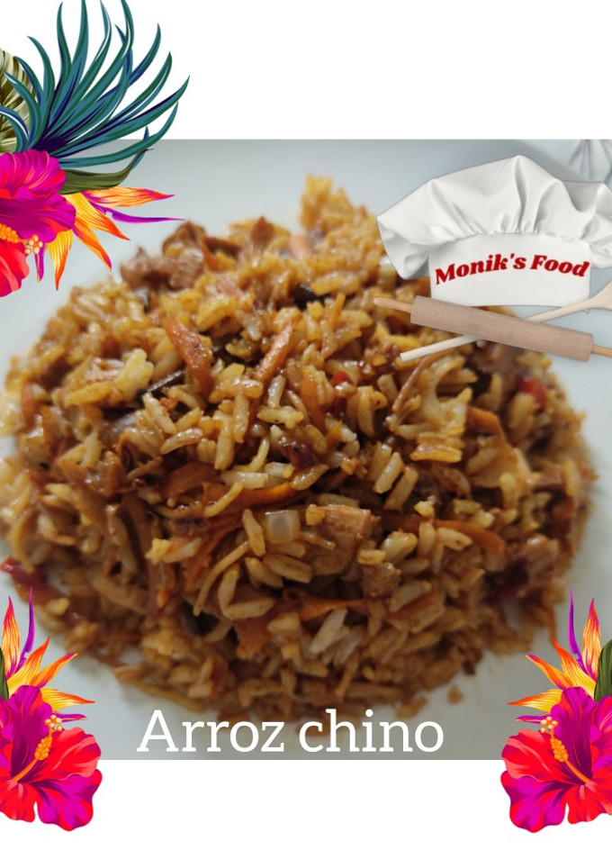 Una foto de Arroz chino a mi estilo 😜